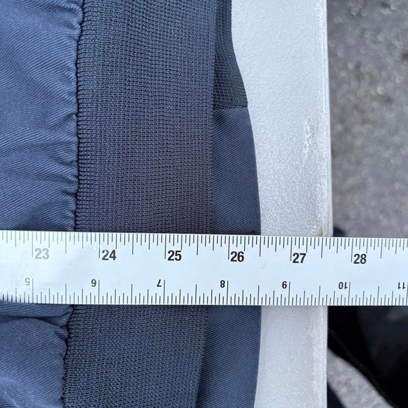 Vintage Navy blue bomber jacket with light distressed look. - Picture 7 of 7